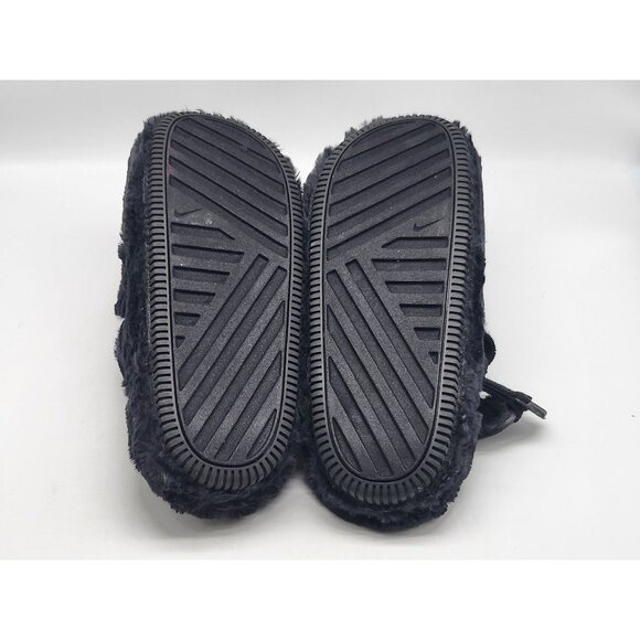 Nike Calm Mule SE Women Faux Fur Comfy Black Slides FZ3119-001 Size 6‎ - Picture 7 of 9